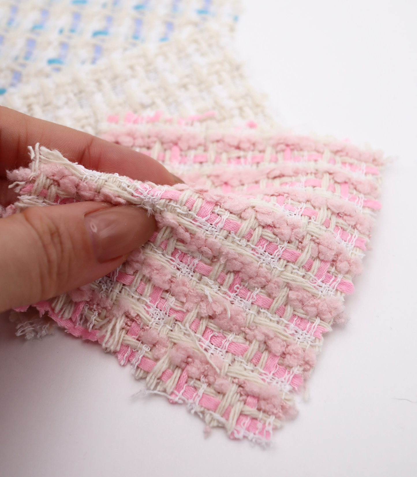 【25SS-348】もこもこヤーンミックスツイード　/0.5ｙあたり=～1540円