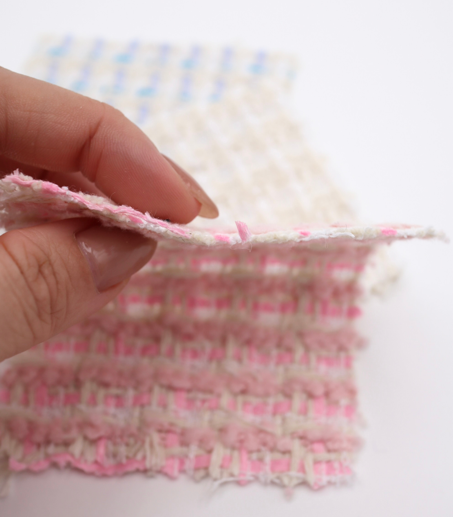 【25SS-348】もこもこヤーンミックスツイード　/0.5ｙあたり=～1540円