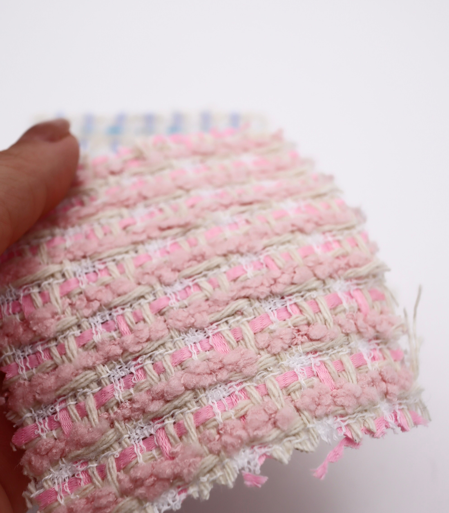 【25SS-348】もこもこヤーンミックスツイード　/0.5ｙあたり=～1540円