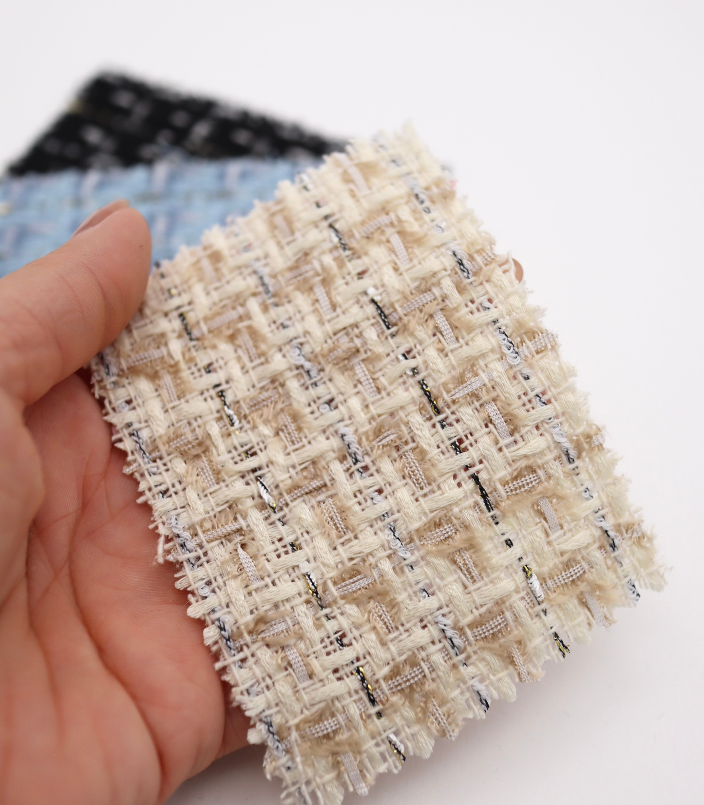 【25SS-346】ミックスヤーンツイード　/0.5ｙあたり=～975円