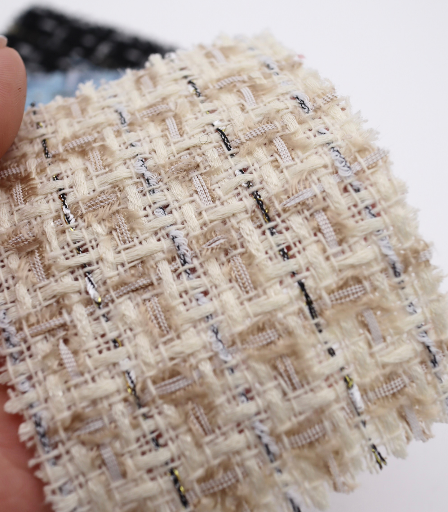 【25SS-346】ミックスヤーンツイード　/0.5ｙあたり=～975円