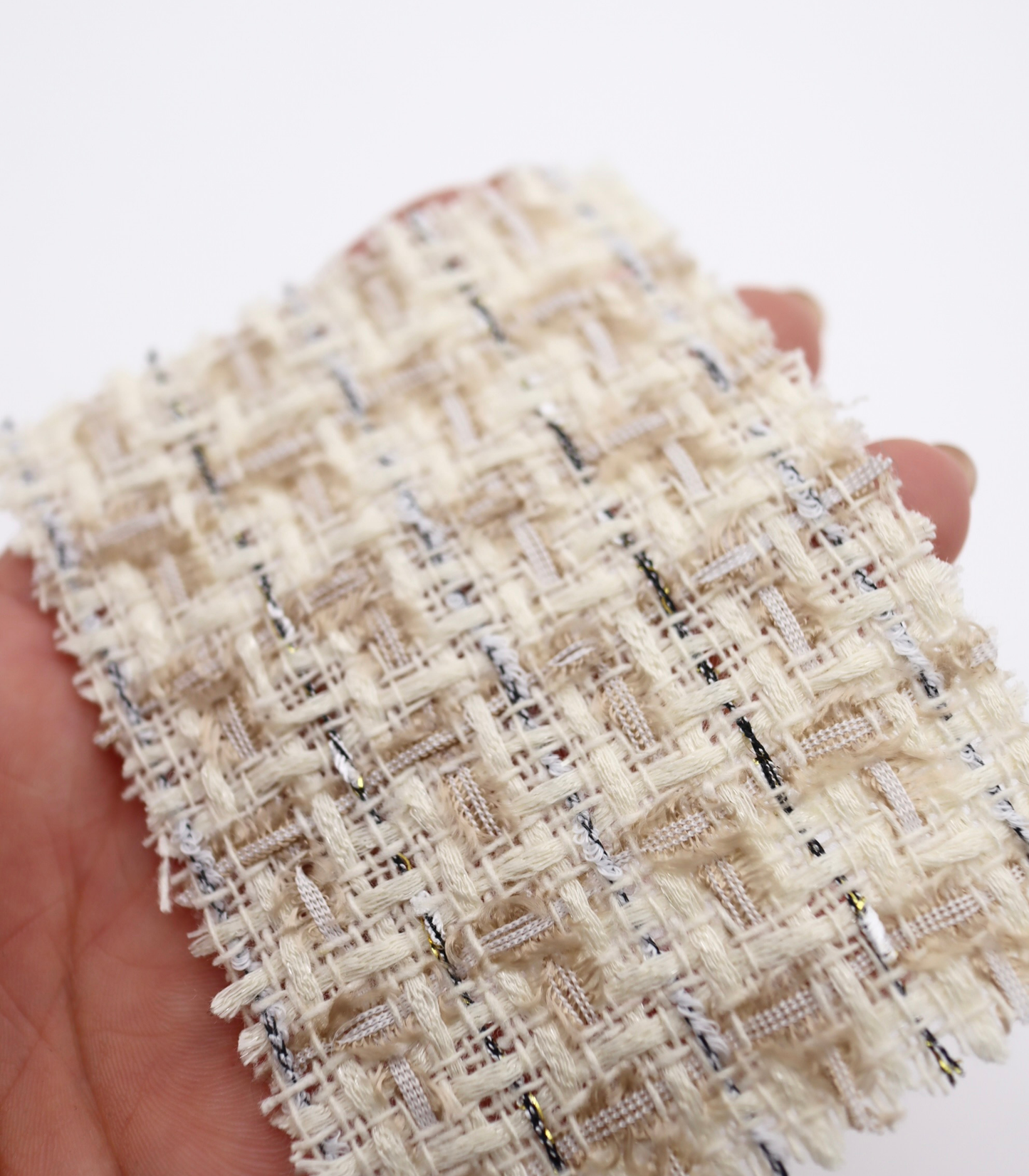 【25SS-346】ミックスヤーンツイード　/0.5ｙあたり=～975円