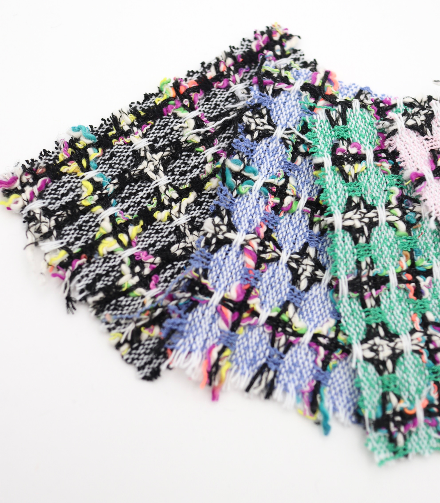 【25SS-355】ラメ入りカラフルヤーンミックスツイード　/0.5ｙあたり=～1220円