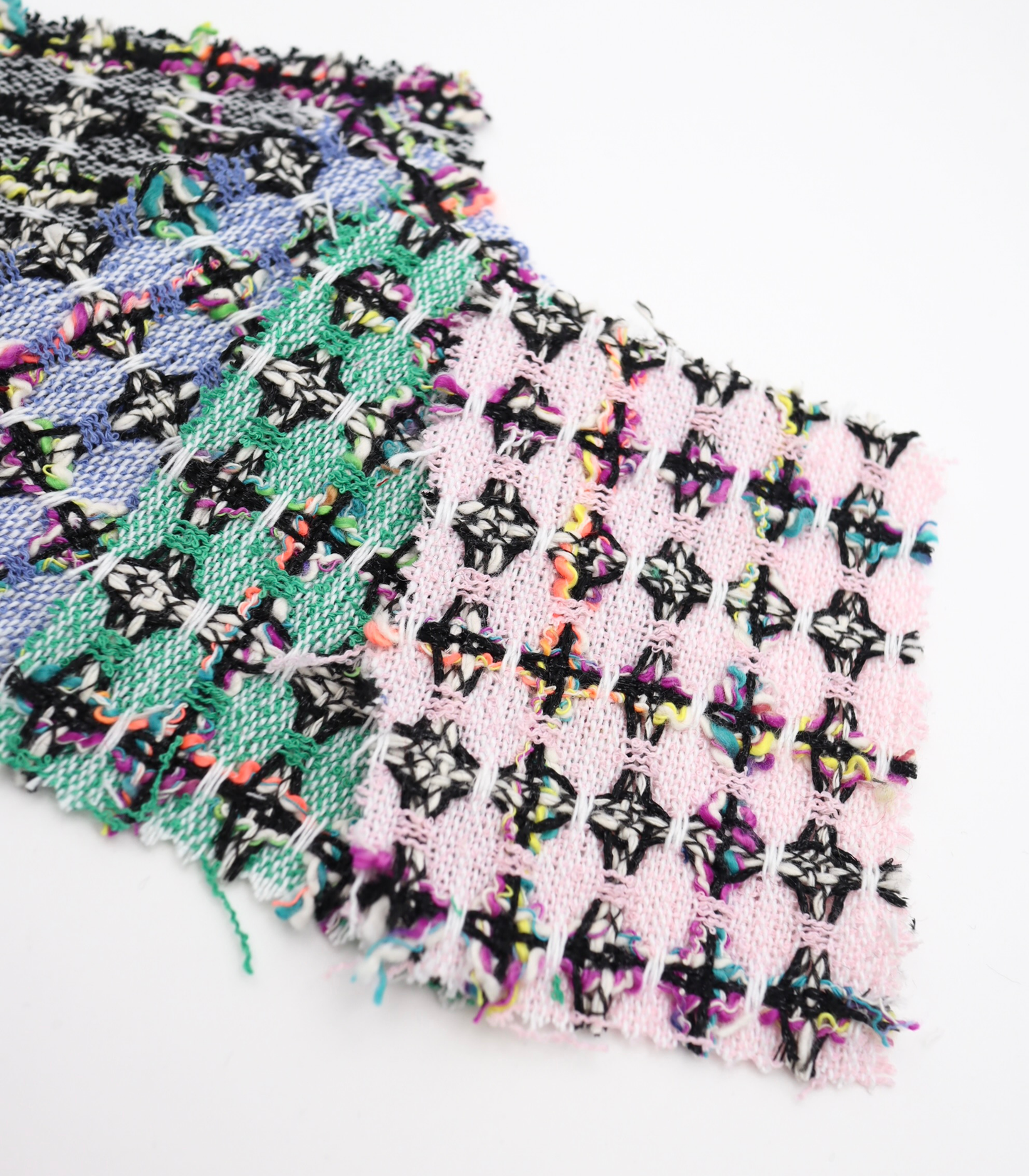 【25SS-355】ラメ入りカラフルヤーンミックスツイード　/0.5ｙあたり=～1220円