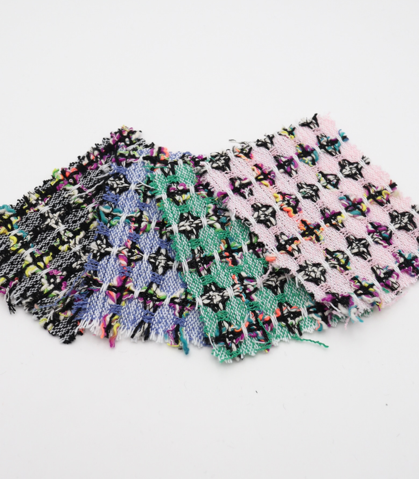 【25SS-355】ラメ入りカラフルヤーンミックスツイード　/0.5ｙあたり=～1220円