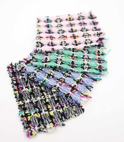 【25SS-355】ラメ入りカラフルヤーンミックスツイード　/0.5ｙあたり=～1220円