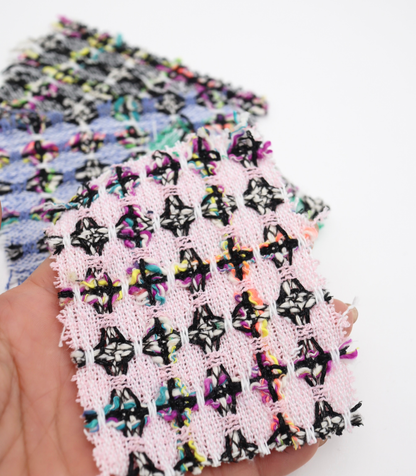 【25SS-355】ラメ入りカラフルヤーンミックスツイード　/0.5ｙあたり=～1220円