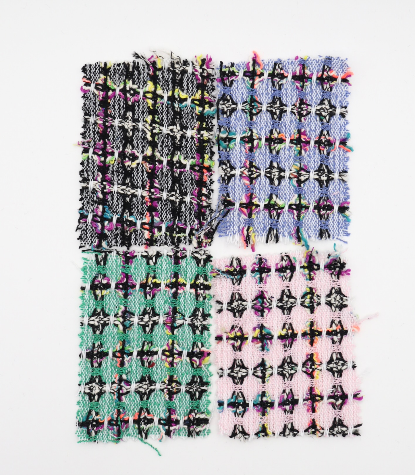 【25SS-355】ラメ入りカラフルヤーンミックスツイード　/0.5ｙあたり=～1220円