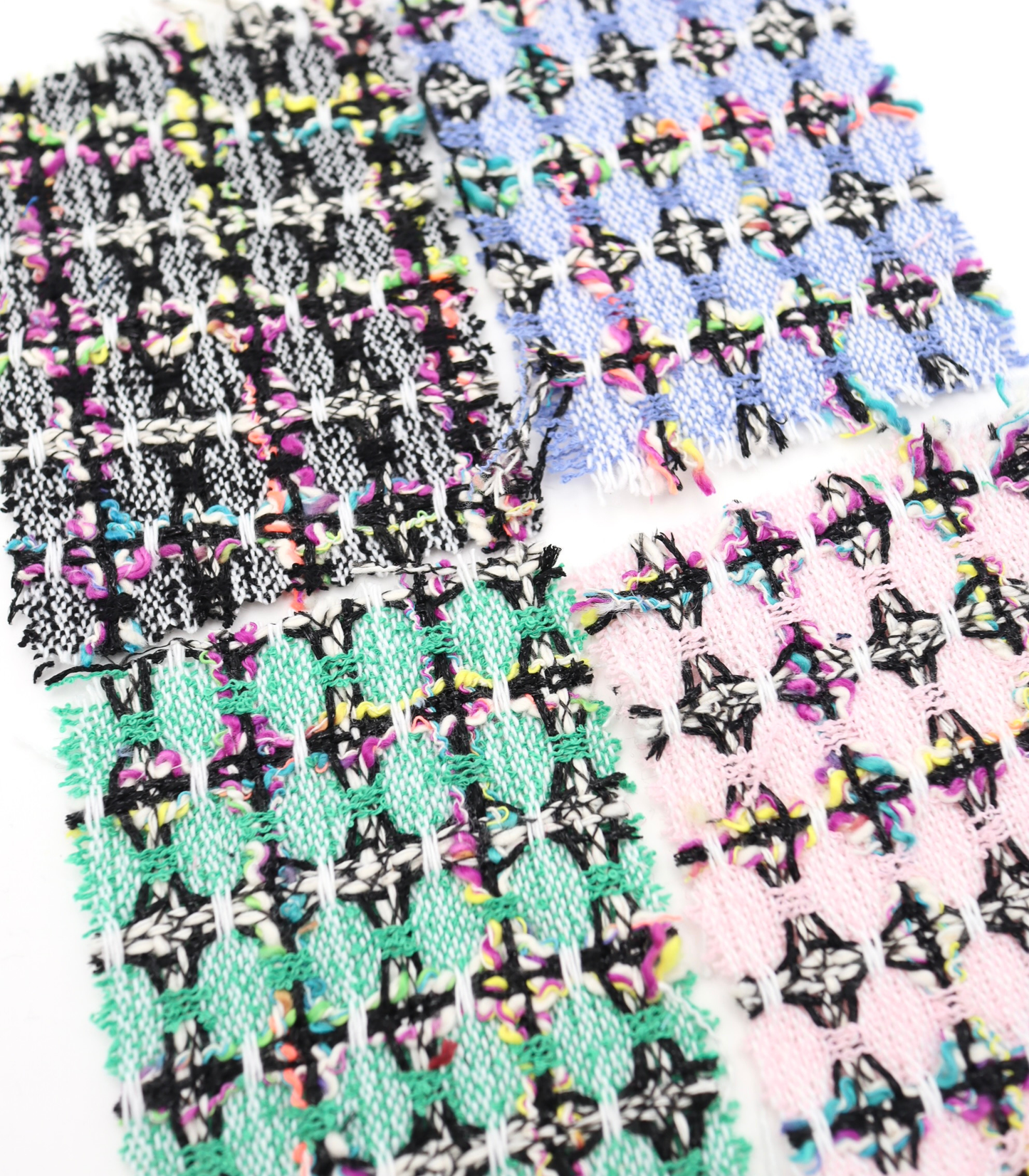 【25SS-355】ラメ入りカラフルヤーンミックスツイード　/0.5ｙあたり=～1220円