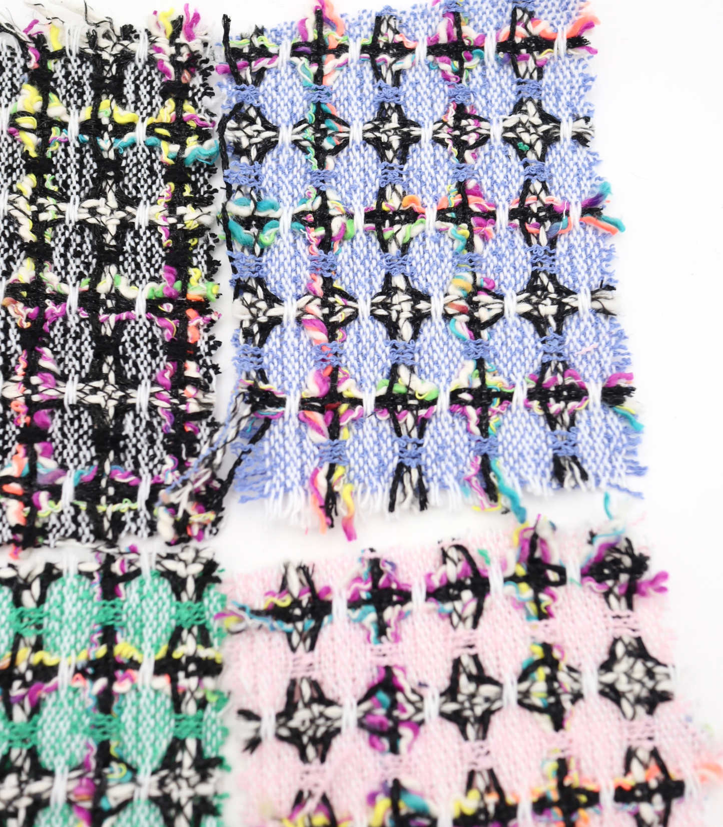 【25SS-355】ラメ入りカラフルヤーンミックスツイード　/0.5ｙあたり=～1220円