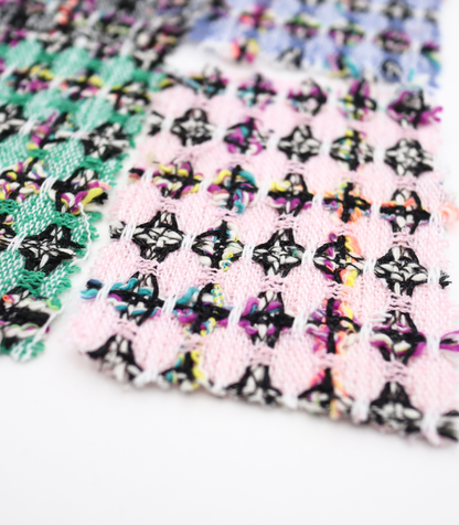 【25SS-355】ラメ入りカラフルヤーンミックスツイード　/0.5ｙあたり=～1220円