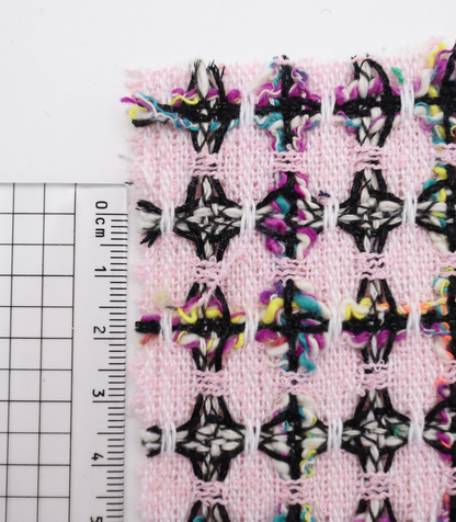 【25SS-355】ラメ入りカラフルヤーンミックスツイード　/0.5ｙあたり=～1220円