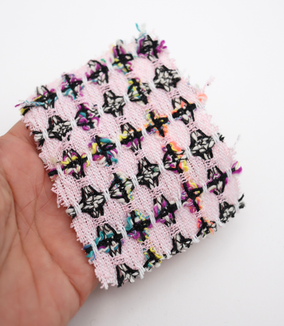 【25SS-355】ラメ入りカラフルヤーンミックスツイード　/0.5ｙあたり=～1220円