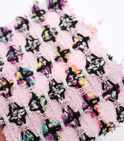 【25SS-355】ラメ入りカラフルヤーンミックスツイード　/0.5ｙあたり=～1220円