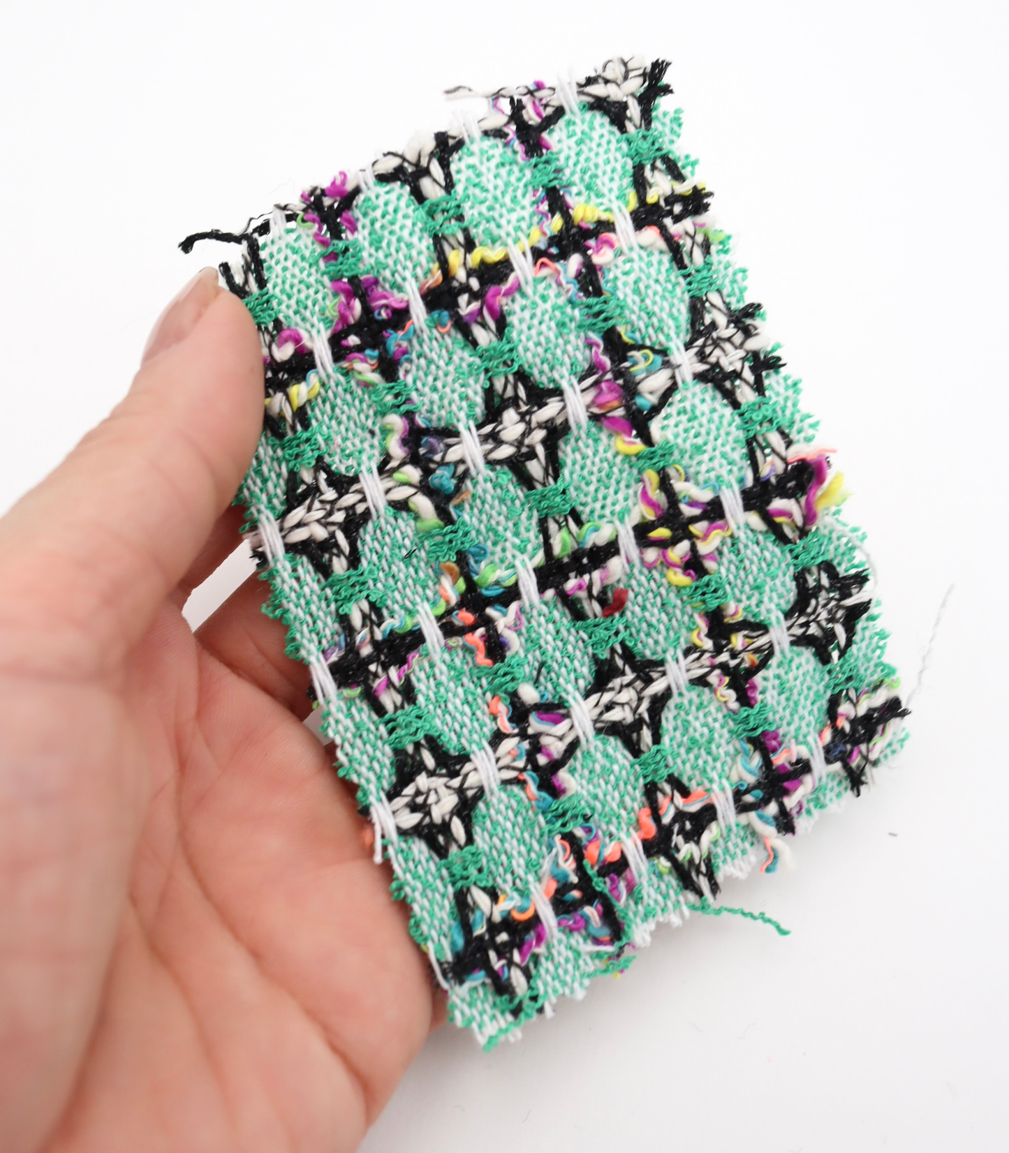 【25SS-355】ラメ入りカラフルヤーンミックスツイード　/0.5ｙあたり=～1220円