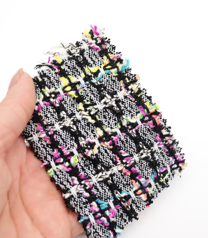 【25SS-355】ラメ入りカラフルヤーンミックスツイード　/0.5ｙあたり=～1220円