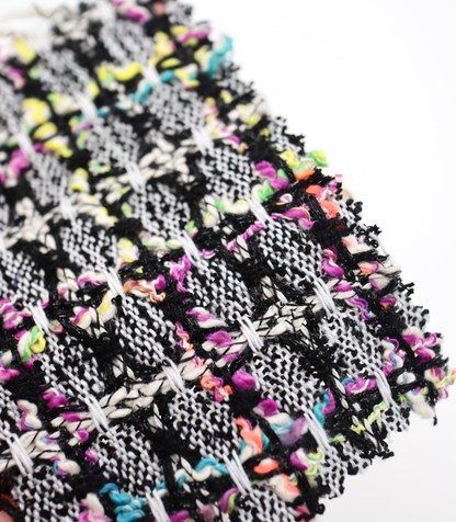 【25SS-355】ラメ入りカラフルヤーンミックスツイード　/0.5ｙあたり=～1220円