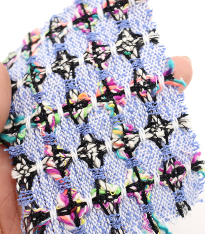 【25SS-355】ラメ入りカラフルヤーンミックスツイード　/0.5ｙあたり=～1220円