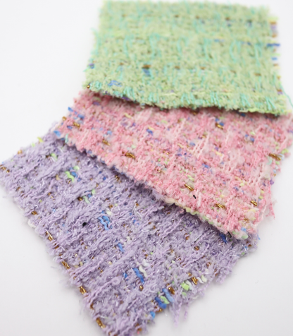 【25SS-344】ラメ糸入りミックスヤーンツイード　/0.5ｙあたり=～1395円