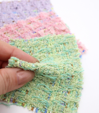 【25SS-344】ラメ糸入りミックスヤーンツイード　/0.5ｙあたり=～1395円