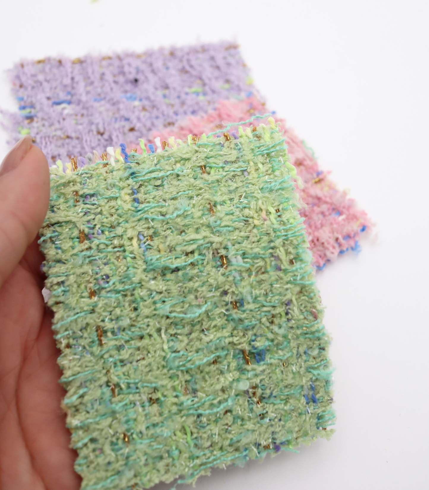 【25SS-344】ラメ糸入りミックスヤーンツイード　/0.5ｙあたり=～1395円