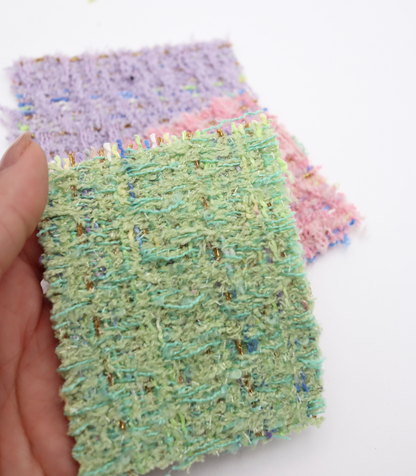 【25SS-344】ラメ糸入りミックスヤーンツイード　/0.5ｙあたり=～1395円