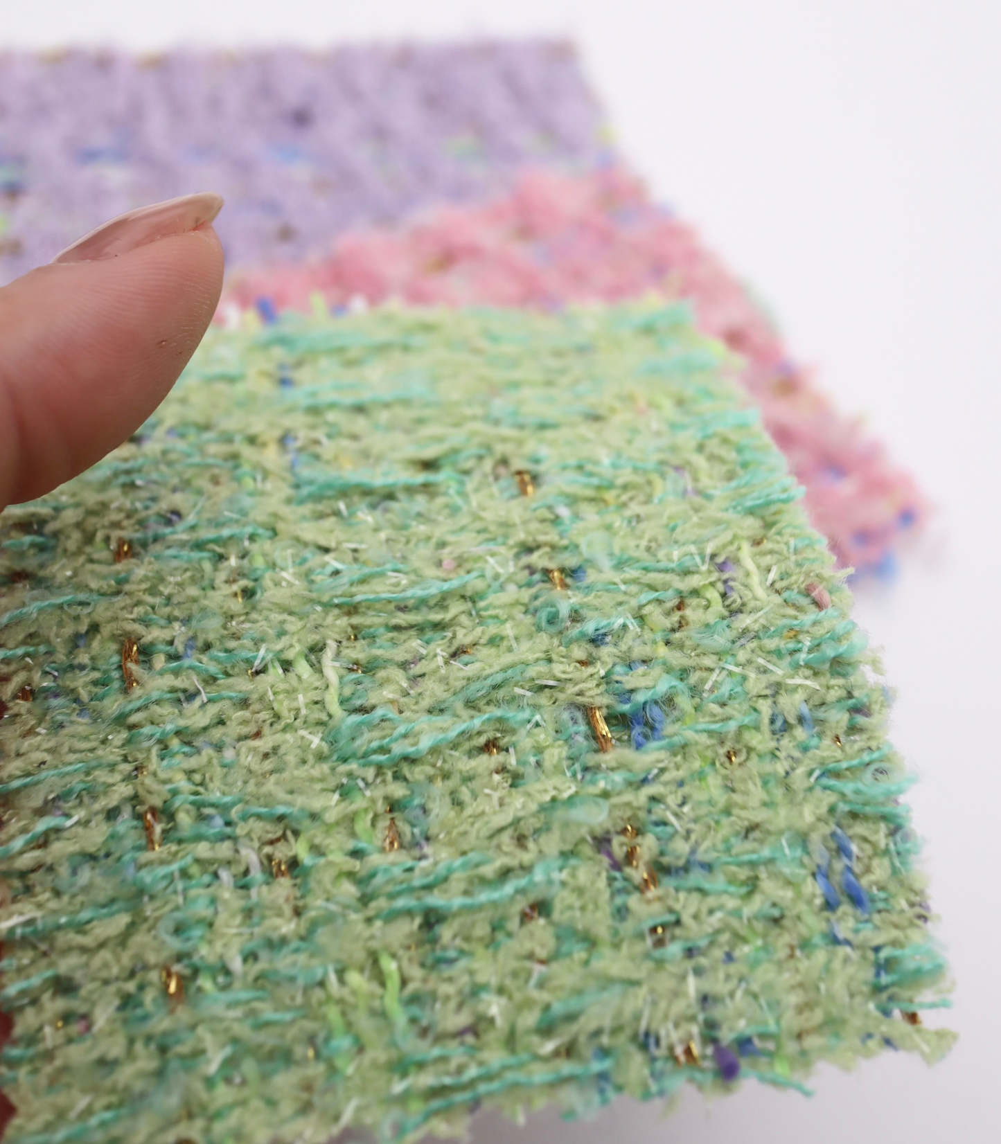 【25SS-344】ラメ糸入りミックスヤーンツイード　/0.5ｙあたり=～1395円