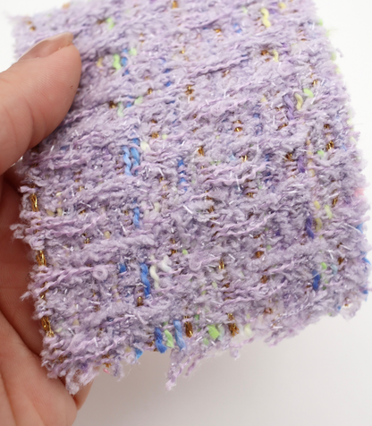 【25SS-344】ラメ糸入りミックスヤーンツイード　/0.5ｙあたり=～1395円