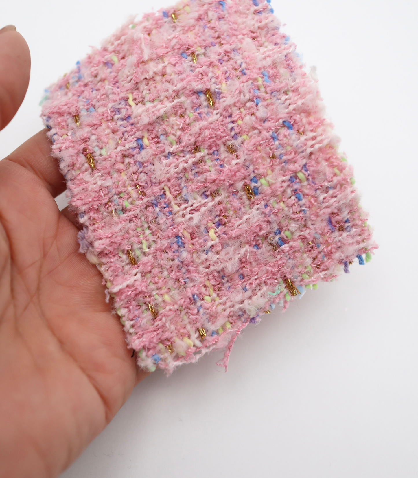 【25SS-344】ラメ糸入りミックスヤーンツイード　/0.5ｙあたり=～1395円