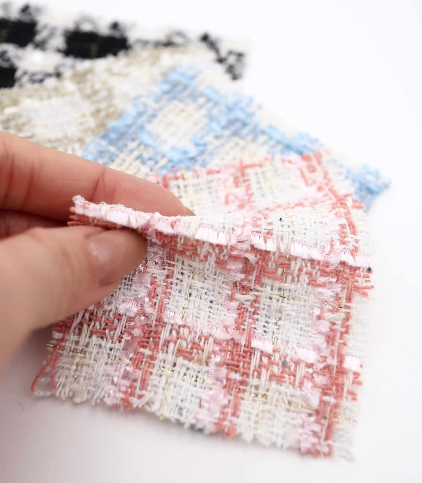 【25SS-345】フリンジヤーンミックスツイード　/0.5ｙあたり=～950円