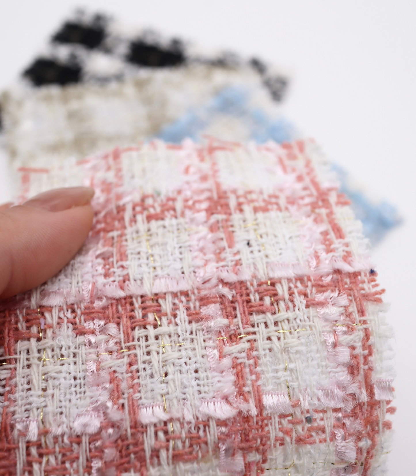 【25SS-345】フリンジヤーンミックスツイード　/0.5ｙあたり=～950円