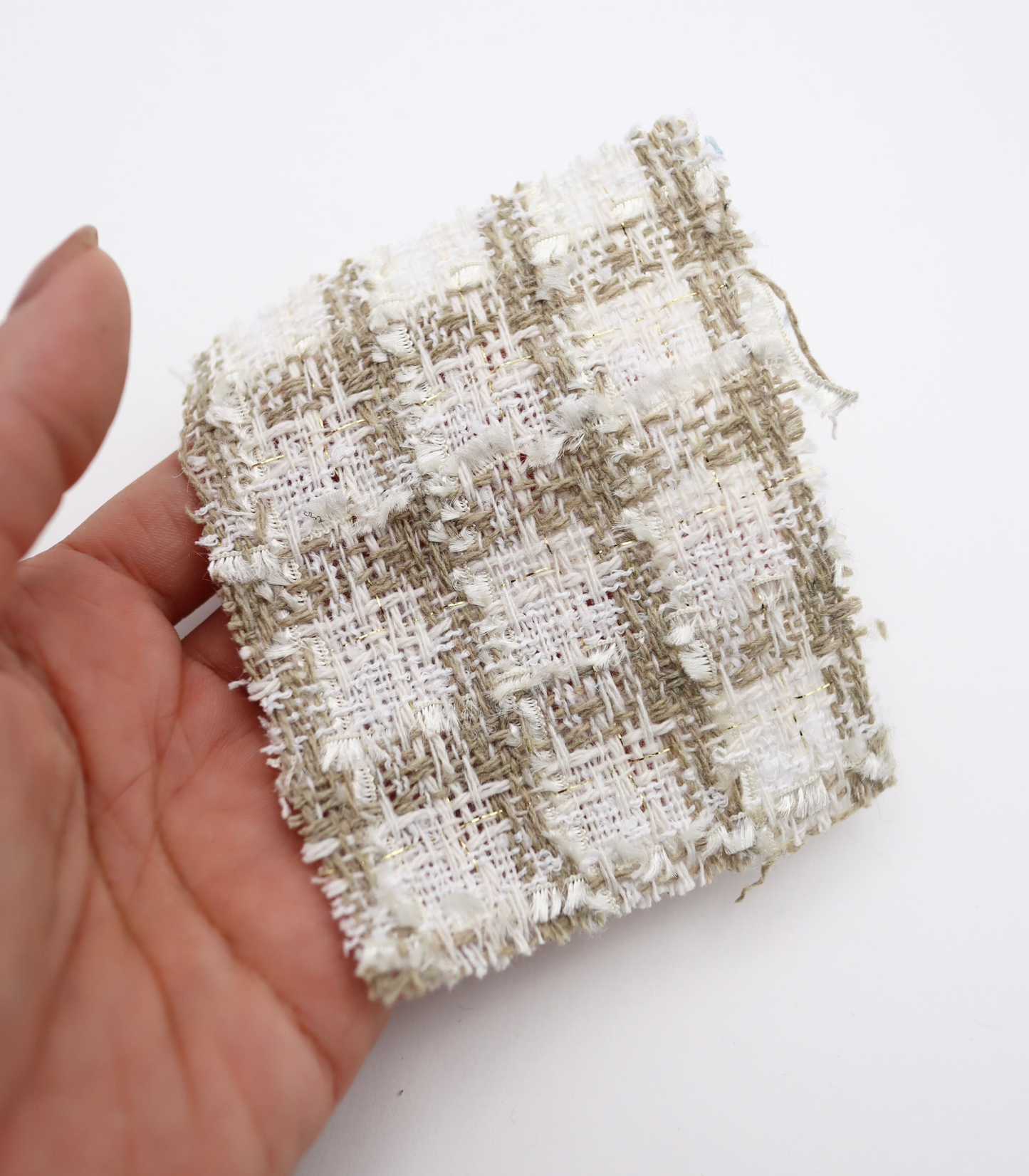 【25SS-345】フリンジヤーンミックスツイード　/0.5ｙあたり=～950円