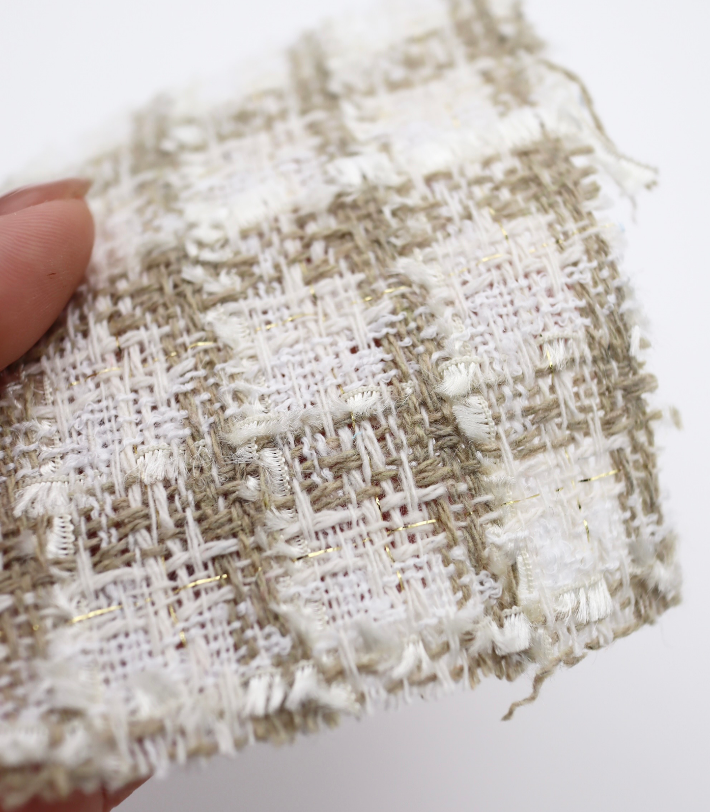 【25SS-345】フリンジヤーンミックスツイード　/0.5ｙあたり=～950円