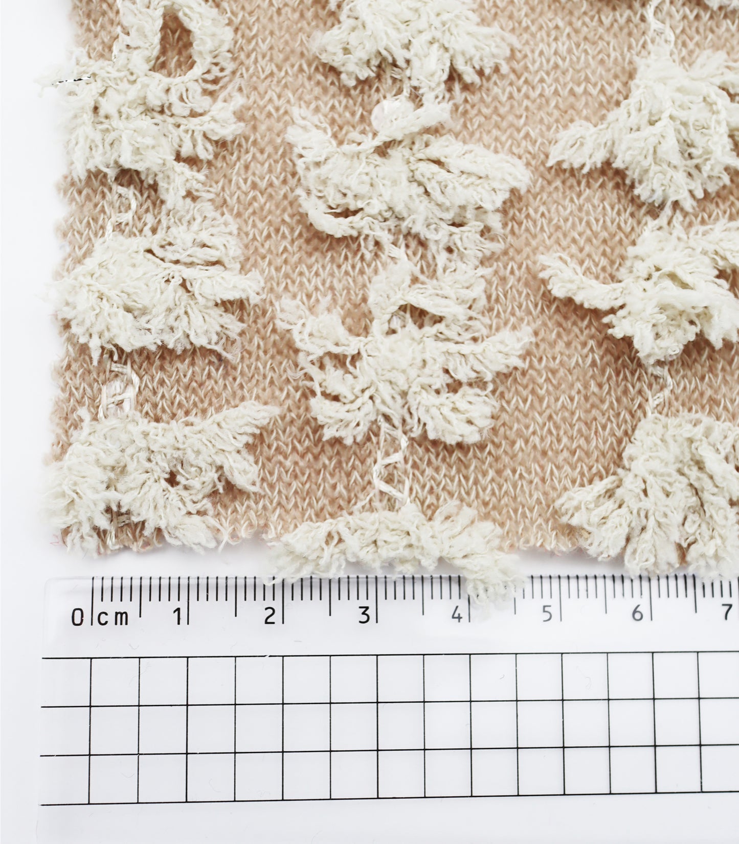 【25SS-303】フリンジストライプ天竺ニット　/0.5ｙあたり = ～1140円