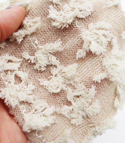 【25SS-303】フリンジストライプ天竺ニット　/0.5ｙあたり = ～1140円