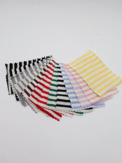 TCミニパイルボーダー生地　綿ポリタオル素材　犬服　　【26SS-030】