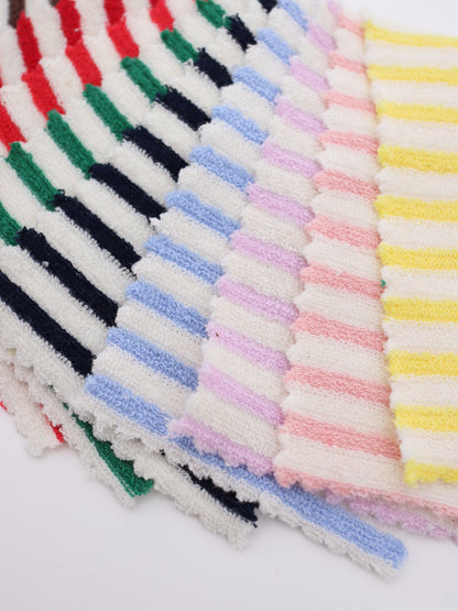 TCミニパイルボーダー生地　綿ポリタオル素材　犬服　　【26SS-030】