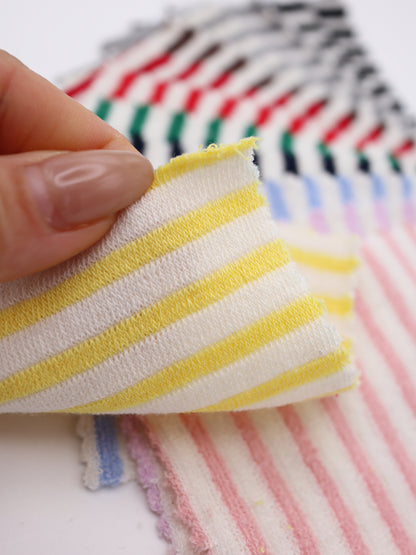 TCミニパイルボーダー生地　綿ポリタオル素材　犬服　　【26SS-030】