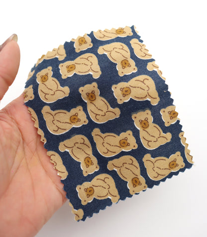 【25SS-228】ぎっしりお座りくまさんプリント綿ローン　/0.5ｙあたり = ～ 805円