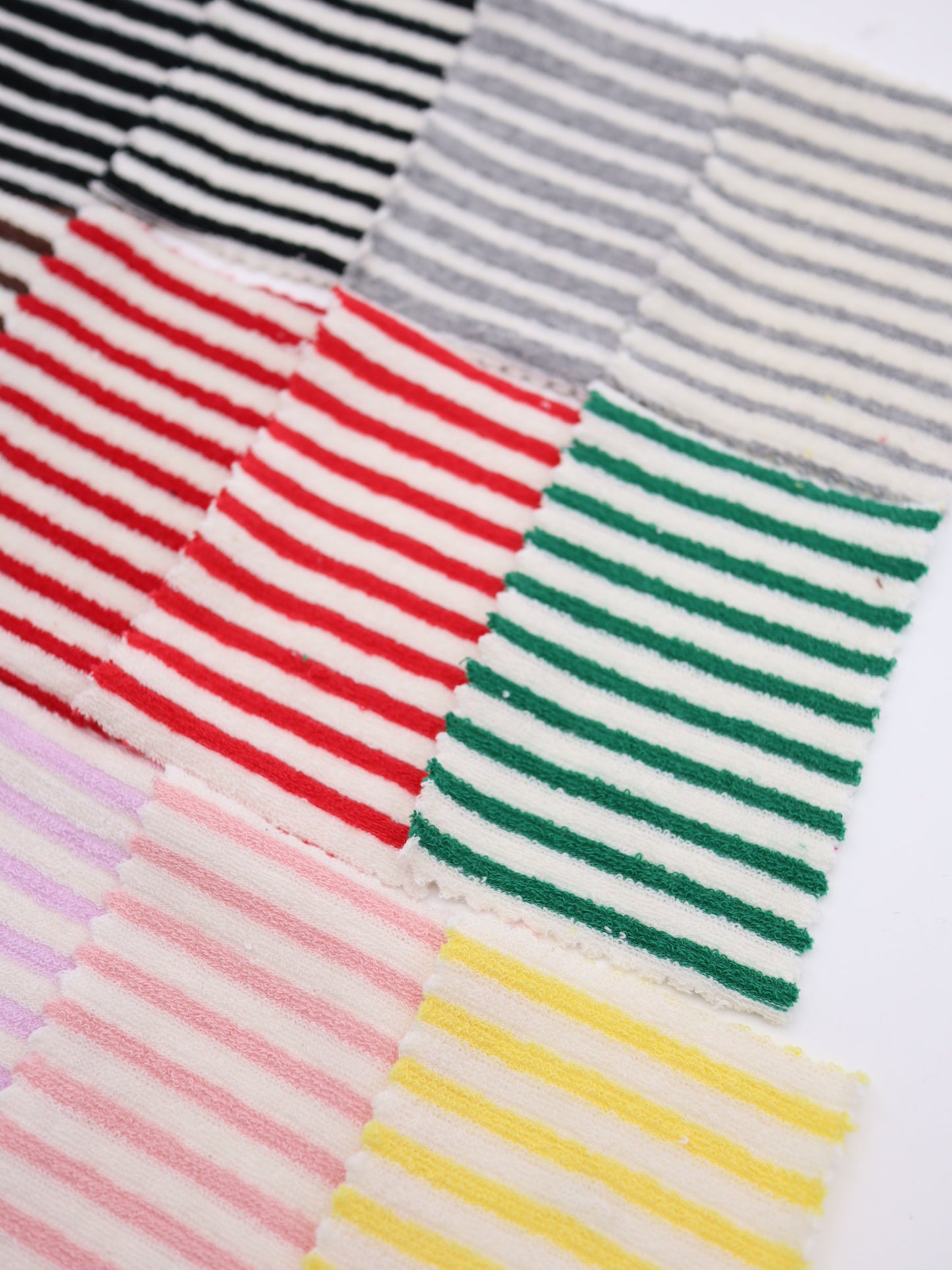 TCミニパイルボーダー生地　綿ポリタオル素材　犬服　　【26SS-030】