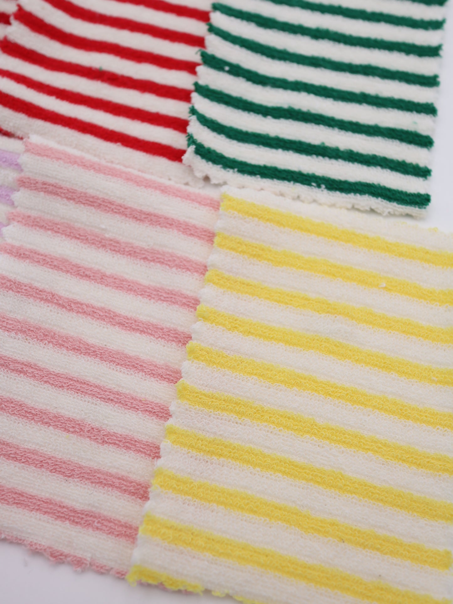 TCミニパイルボーダー生地　綿ポリタオル素材　犬服　　【26SS-030】