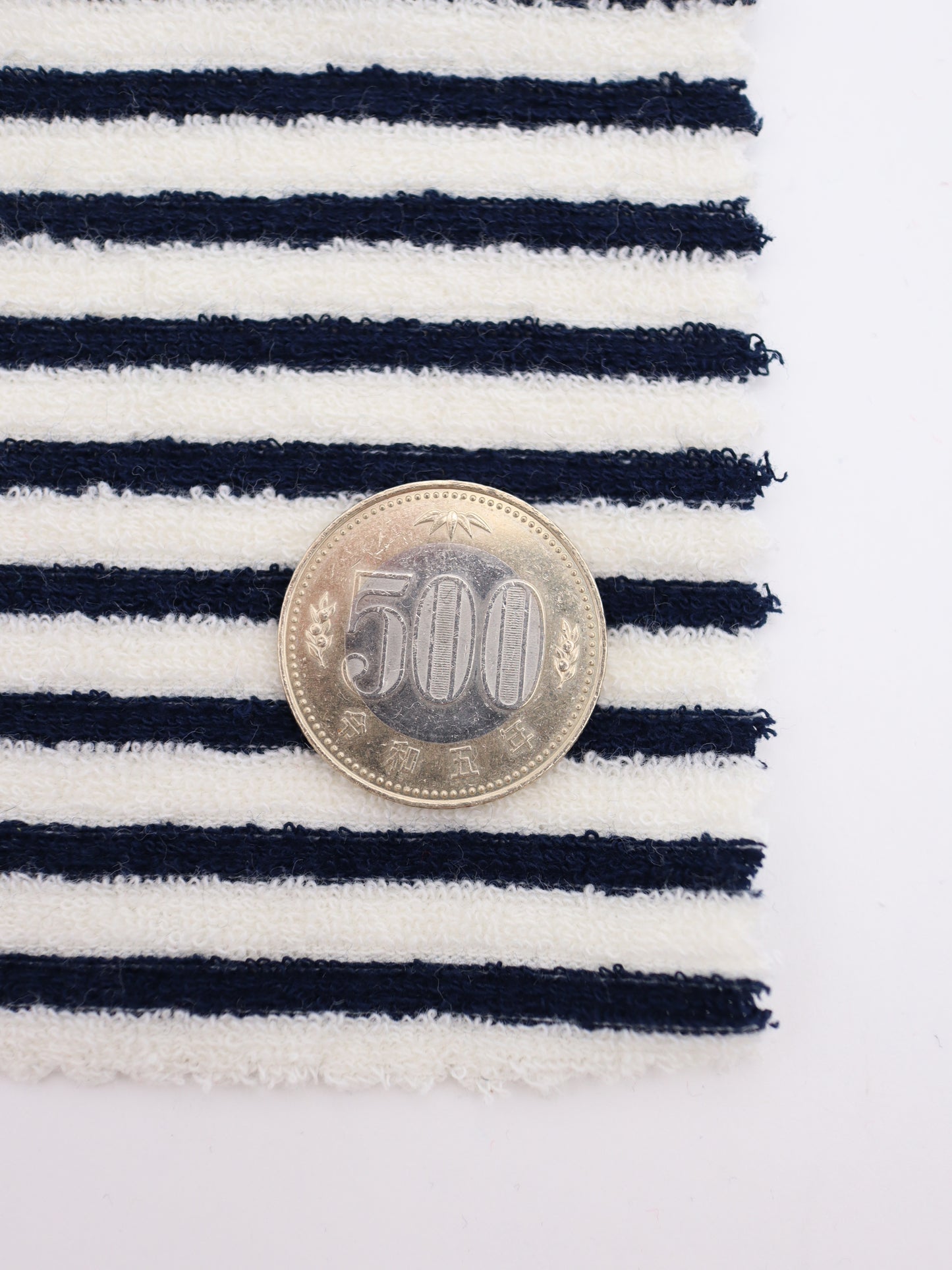 TCミニパイルボーダー生地　綿ポリタオル素材　犬服　　【26SS-030】