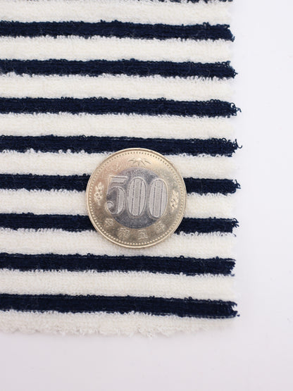 TCミニパイルボーダー生地　綿ポリタオル素材　犬服　　【26SS-030】