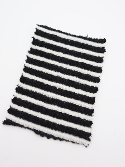 TCミニパイルボーダー生地　綿ポリタオル素材　犬服　　【26SS-030】