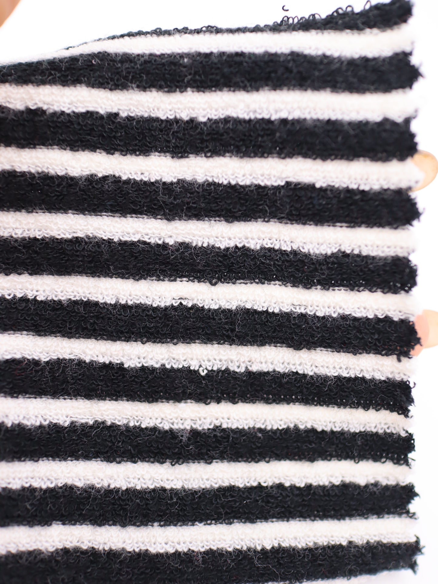 TCミニパイルボーダー生地　綿ポリタオル素材　犬服　　【26SS-030】