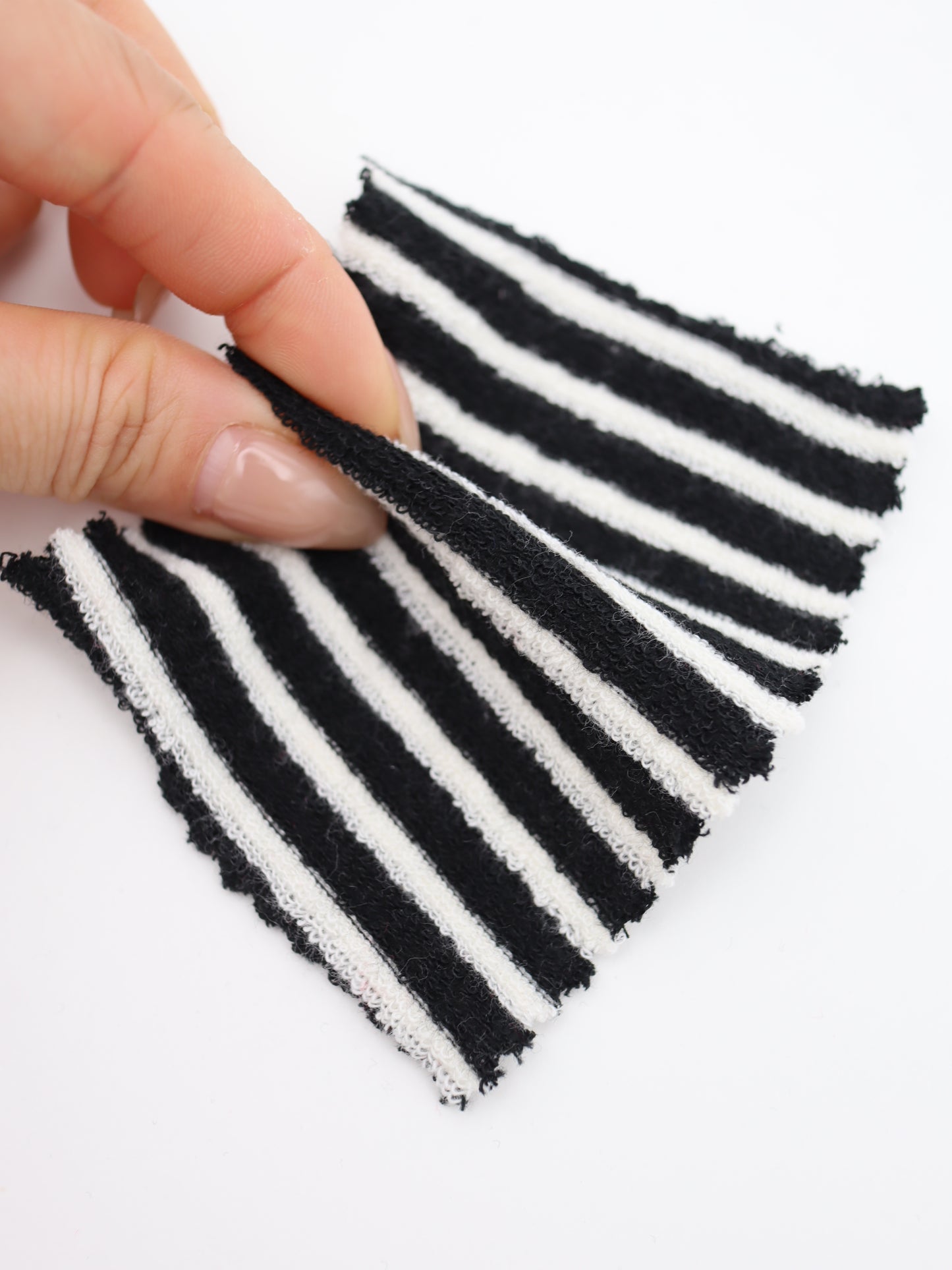 TCミニパイルボーダー生地　綿ポリタオル素材　犬服　　【26SS-030】