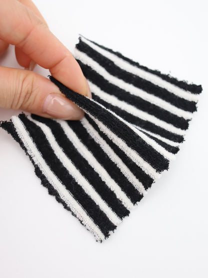 TCミニパイルボーダー生地　綿ポリタオル素材　犬服　　【26SS-030】