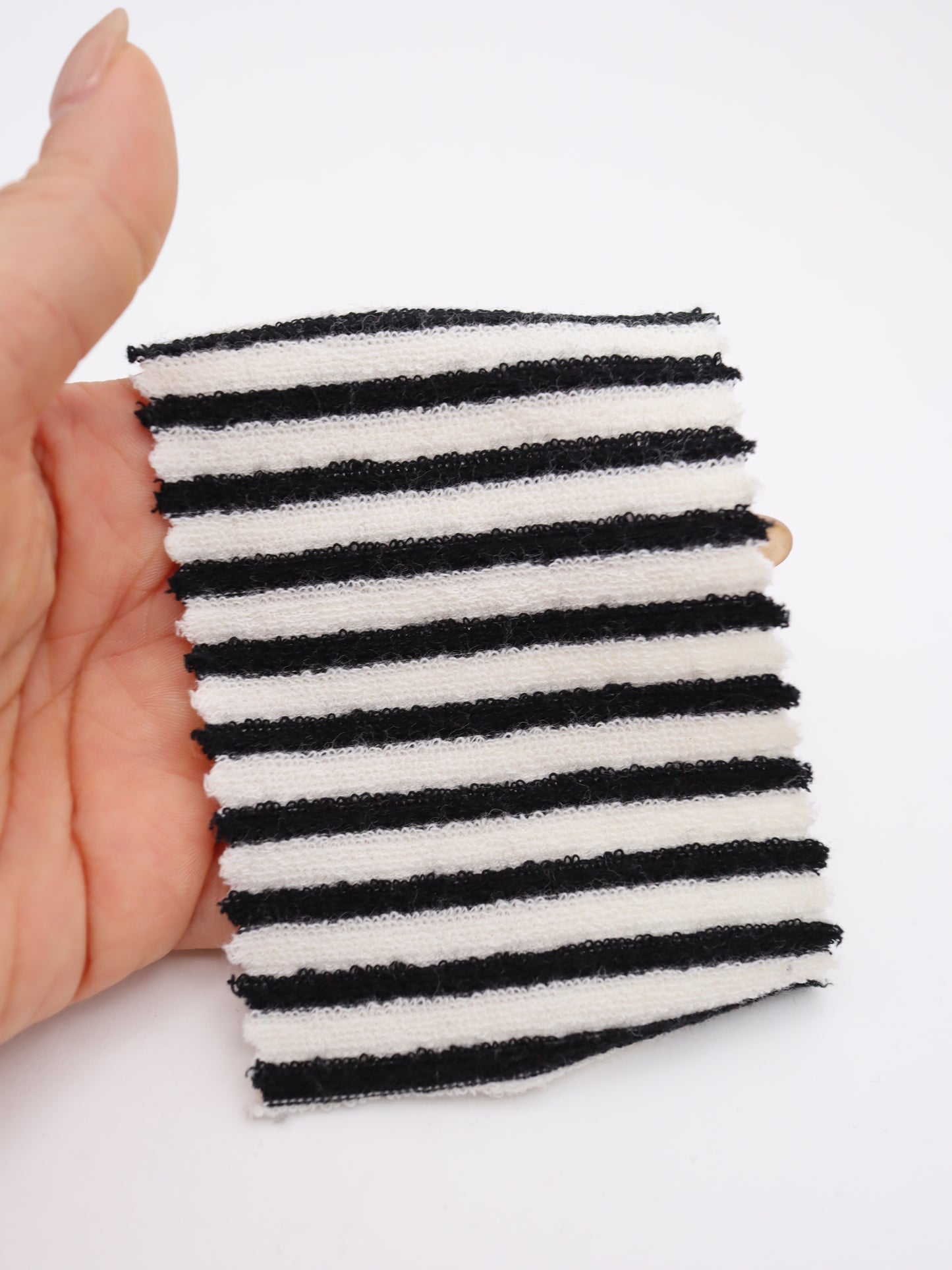 TCミニパイルボーダー生地　綿ポリタオル素材　犬服　　【26SS-030】