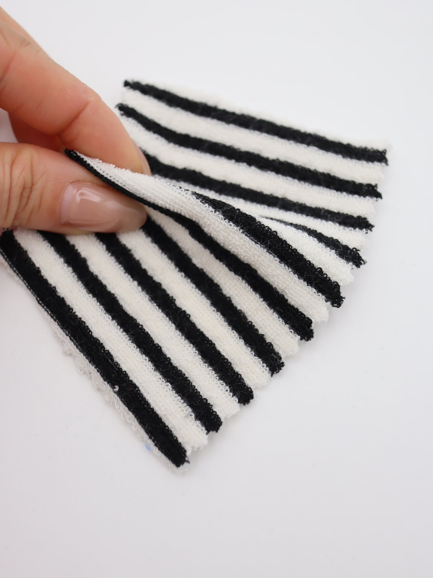 TCミニパイルボーダー生地　綿ポリタオル素材　犬服　　【26SS-030】