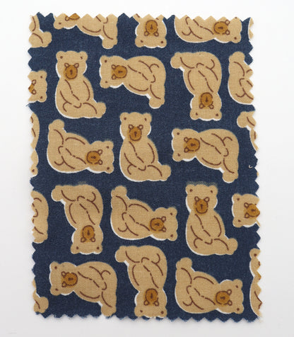 【25SS-228】ぎっしりお座りくまさんプリント綿ローン　/0.5ｙあたり = ～ 805円